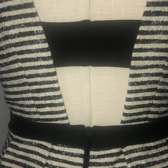 BCBG Max Azria Piper Peplum Striped Dress 6 NWOT - Picture 11 of 15